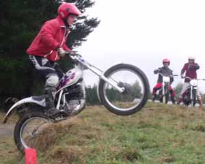 Horsford Downs Classic Trials Kevin Wells. Honda TLM